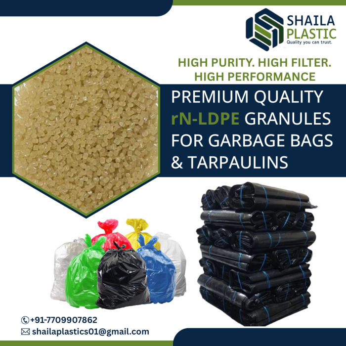 rN-LDPE GARBAGE BAGS